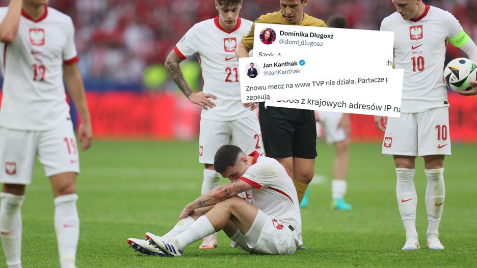 Awaria TVP zakłóciła transmisję meczu Polska-Austria