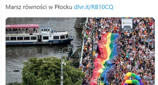 Na Onecie błędne zdjęcie przy tekście o Marszu Równości w Płocku. „Przepraszamy, to nie było celowe”
