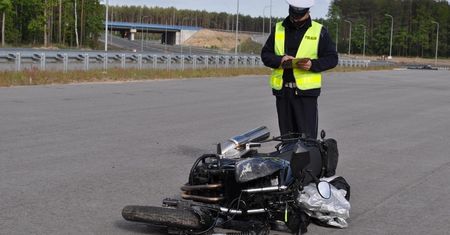 Lubin. Śmiertelny wypadek motocyklisty