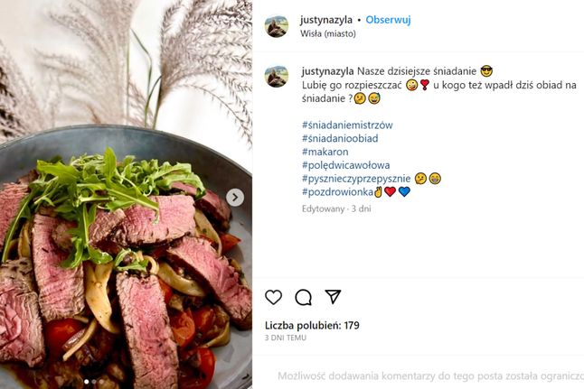 Królewskie śniadanie w stylu Justyny Żyły