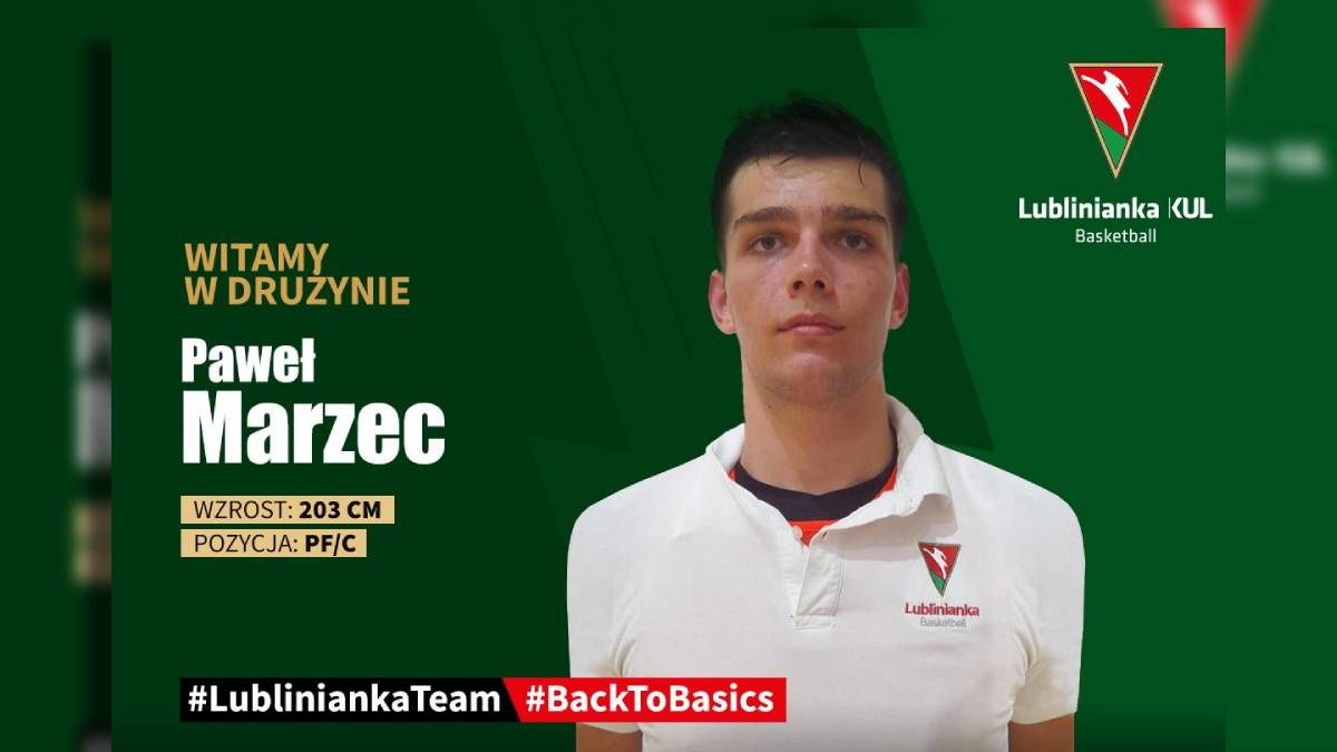 Paweł Marzec Lublinianka KUL Basketball