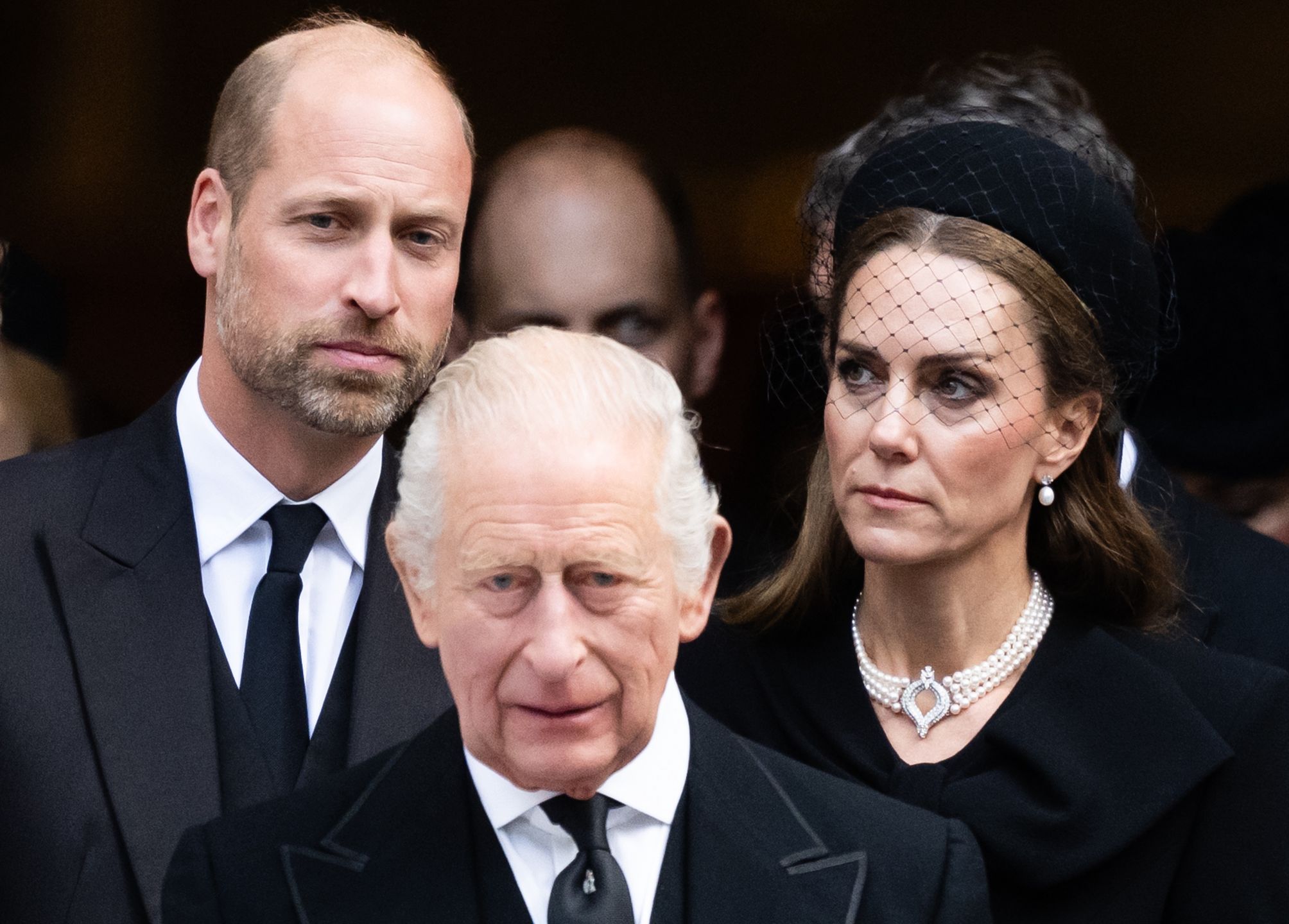 Król Karol III, książę William, księżna Kate