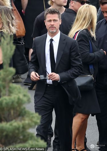 Brad Pitt - Pogrzeb Chrisa Cornella