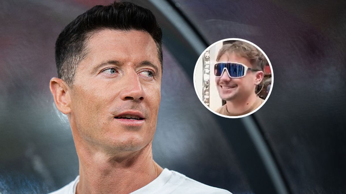   / Marcin Golba/NurPhoto via Getty Images x.com/sport_tvppl / Na zdjęciu: Robert Lewandowski nie został przez Szwajcara rozpoznany jako Polak