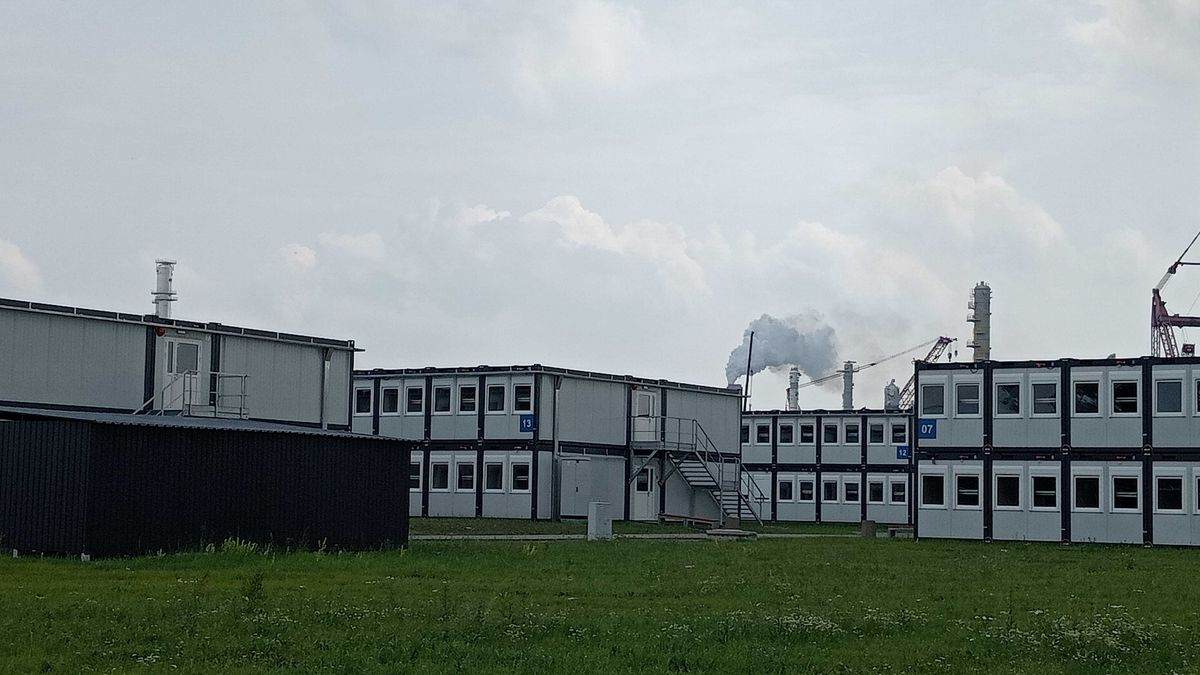 Kontenerowe miasteczko w Płocku