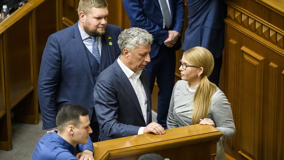 Jurij Bojko z Julią Tymoszenko, zdjęcie listopada 2019 