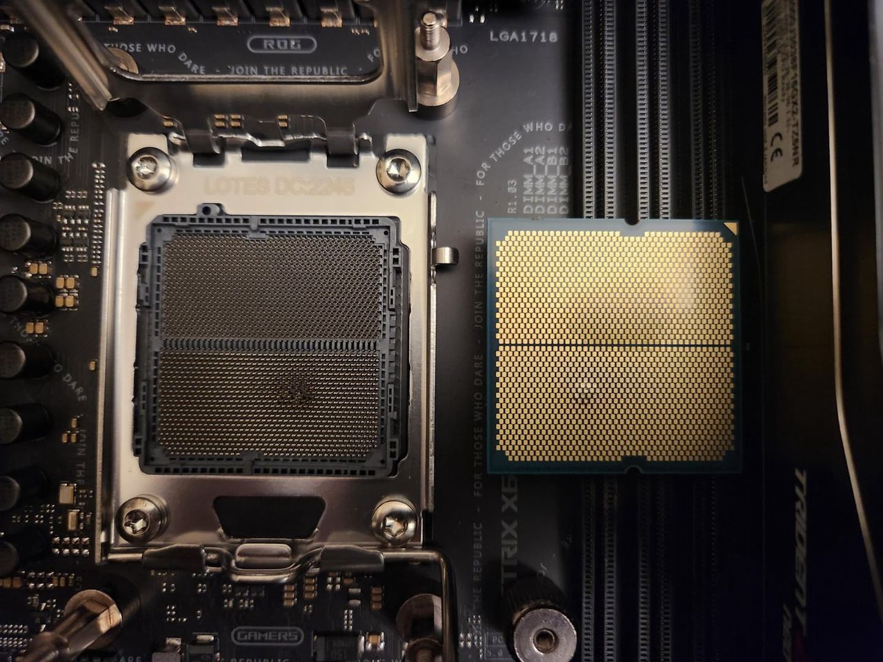 Spalony procesor AMD Ryzen 7 7800X3D.