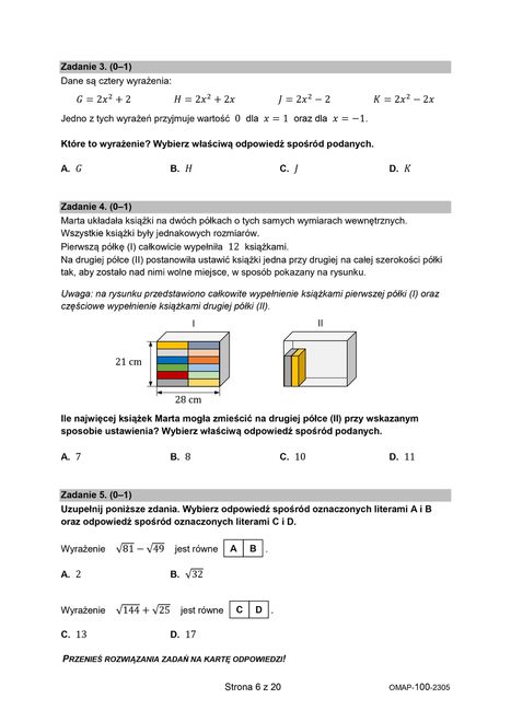 Egzamin ósmoklasisty 2023. Arkusze CKE z matematyki