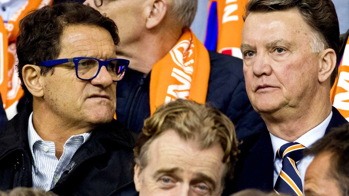 PAP/EPA / KOEN VAN WEEL / Na zdjęciu: Fabio Capello (z lewej) oraz Louis van Gaal