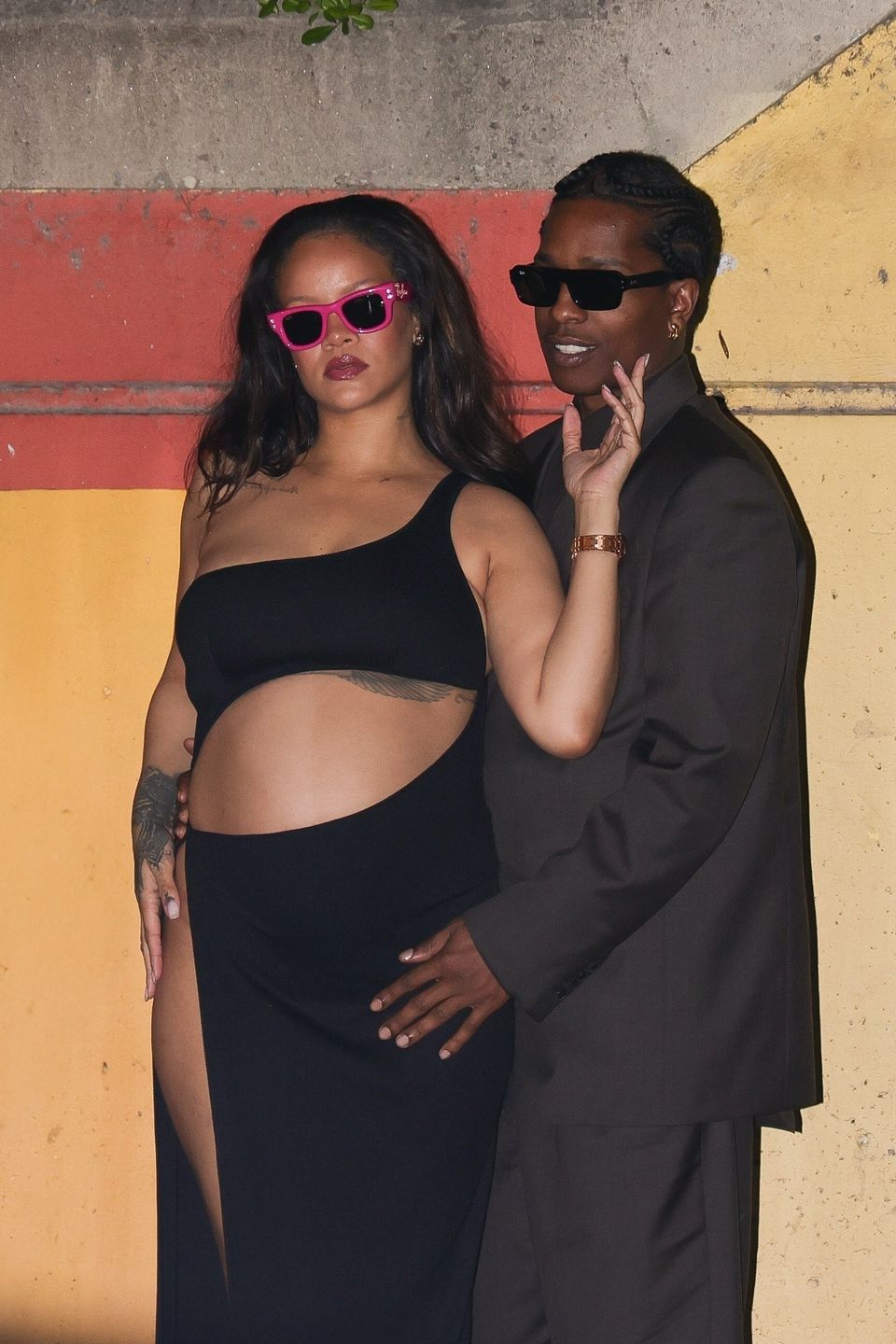 Ciężarna Rihanna  i ASAP Rocky w Cannes