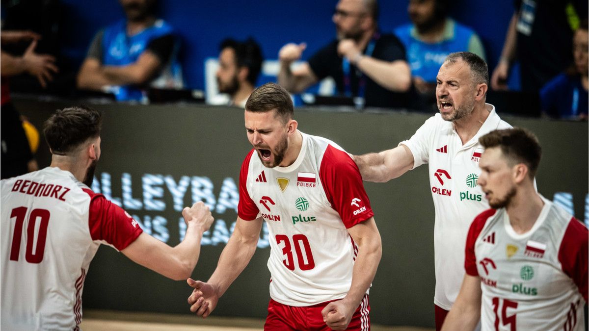 Materiały prasowe / VNL / Na zdjęciu: siatkarze reprezentacji Polski