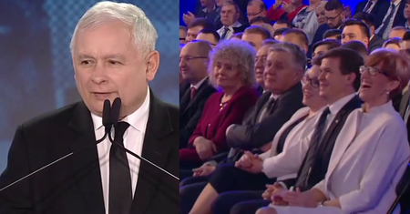 Kaczyński kpi z sondaży: "Mamy nowy!"