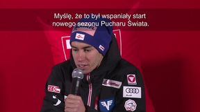 Stefan Kraft: Start nowego sezonu w Wiśle był wspaniały. To jedne z najlepszych zawodów Pucharu Świata