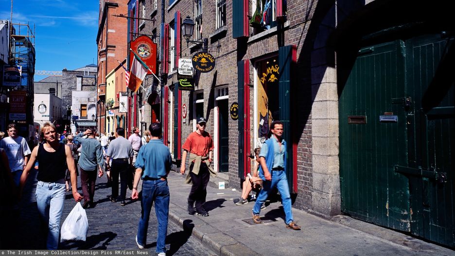 Dzielnica Temple Bar w Dublinie