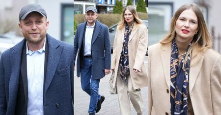 Karolina Szymczak i Piotr Adamczyk maszerują razem do "DD TVN" na PIERWSZY wspólny wywiad. Aktorka opowiedziała o chorobie (ZDJĘCIA)