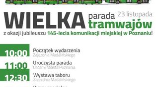 Poznań: Składy z Warszawy i Krakowa. 145-lecie komunikacji miejskiej