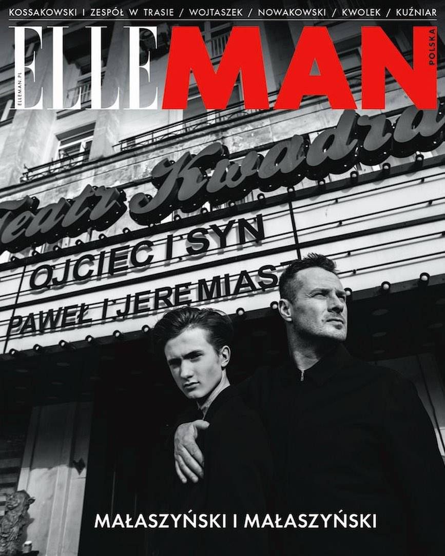 Paweł Małaszyński Jeremiasz Małaszyński sesja Elle MAN