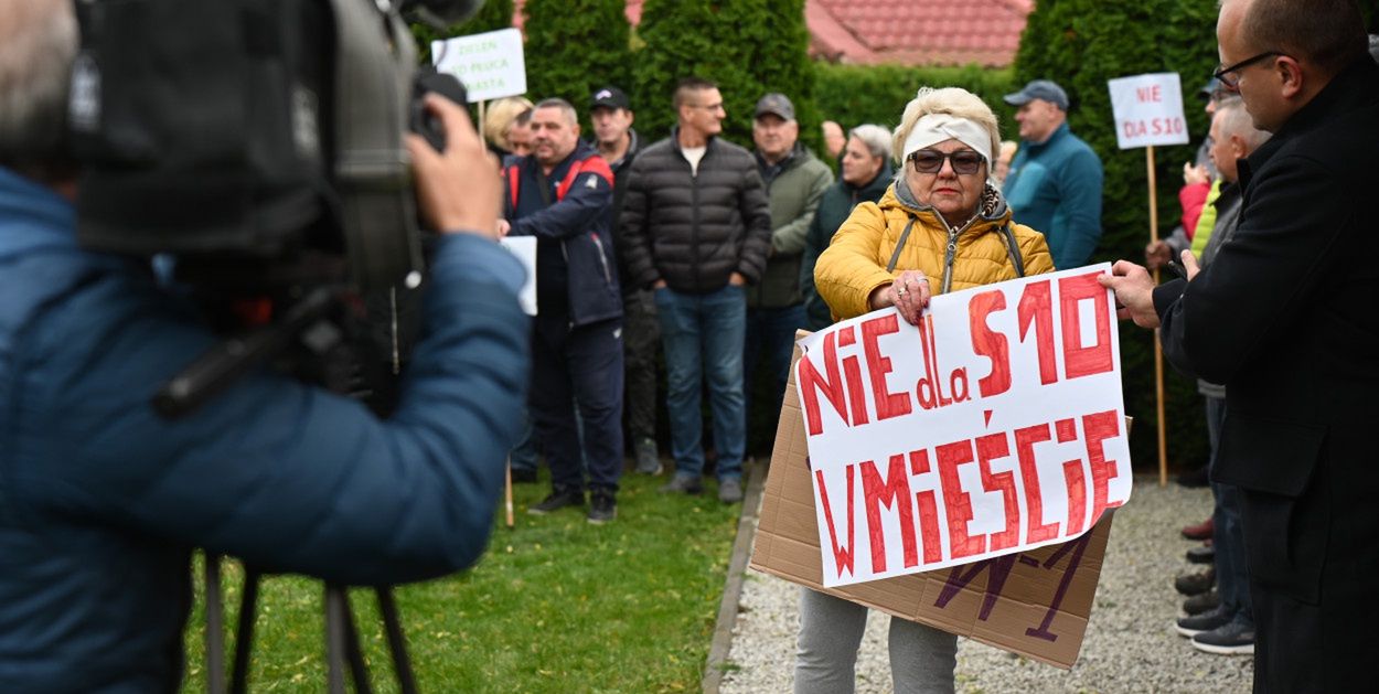 Włocławek: Spór o przebieg trasy S10. Część mieszkańców protestuje
