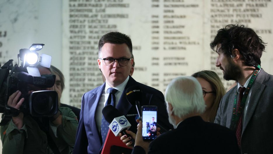 4. posiedzenie Sejmu X kadencji
Fot. Wojciech Olkusnik/East News, Warszawa, 24.01.2024. 4. posiedzenie Sejmu X kadencji. 
N/z: marszalek Sejmu Szymon Holownia w drodze na posiedzenie
Wojciech Olkusnik