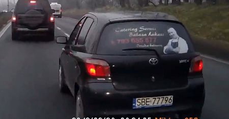 Polski szeryf-psychopata strzela do innego kierowcy