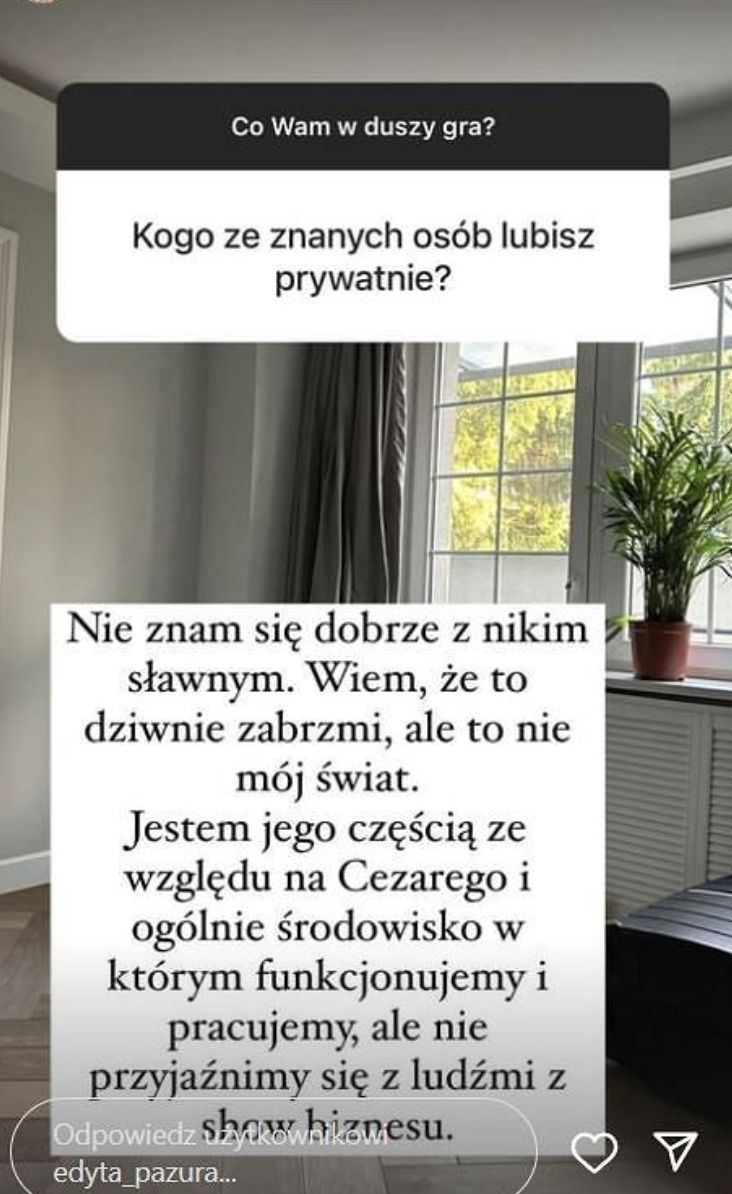 Edyta Pazura zorganizowała Q&A