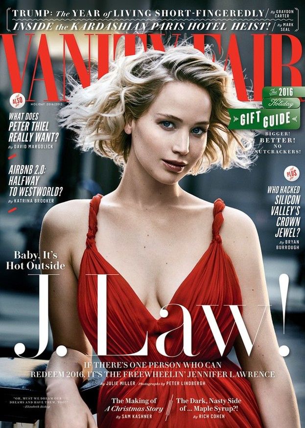 Jennifer Lawrence na okładce "Vanity Fair" Pudelek