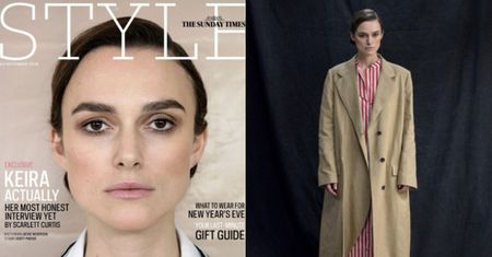Dojrzała Keira Knightley pozuje w obszernych ubraniach w sesji dla "The Sunday Times"