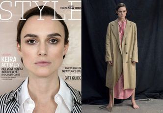 Dojrzała Keira Knightley pozuje w obszernych ubraniach w sesji dla "The Sunday Times"