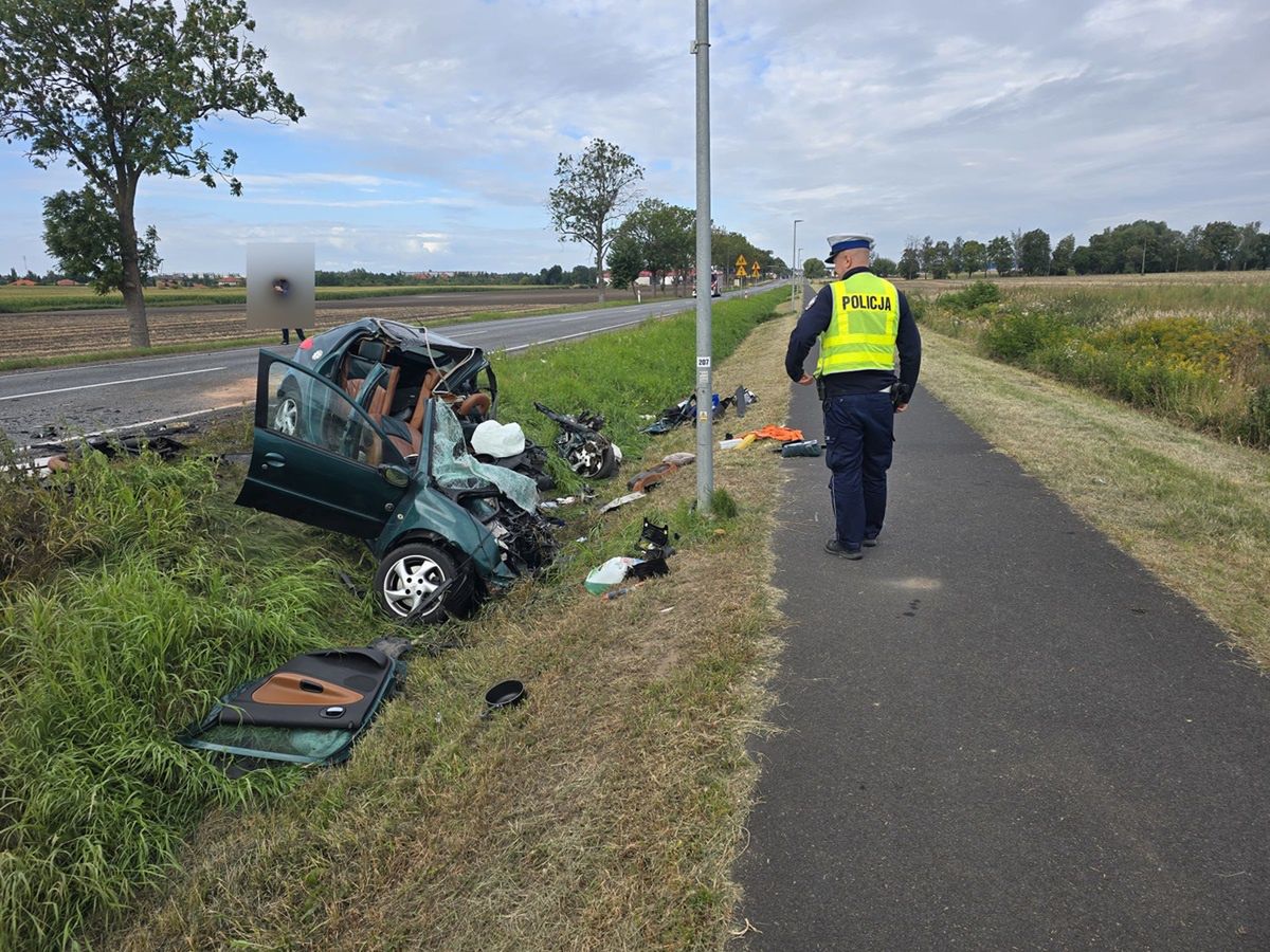 Stary Brześć: Wypadek na DK-62, nie żyje kierowca osobówki
