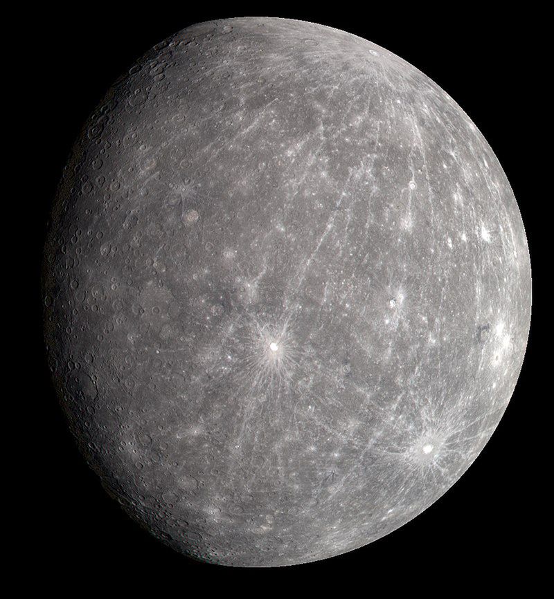 Merkury, zdjęcie wykonane przez sondę Messenger.