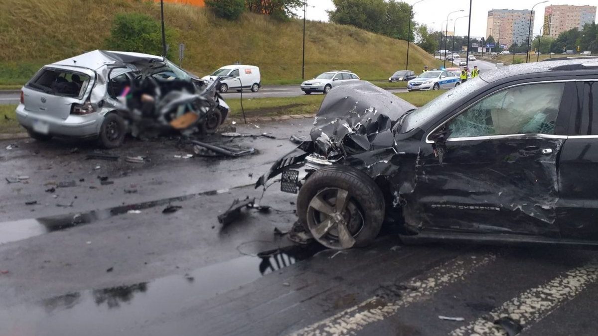 volkswagen jeep wypadek witosa lublin