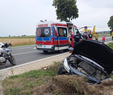 Tragiczny wypadek w Szczeglinie. Autem podróżowało dziecko