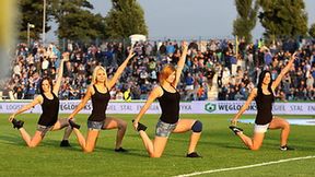 Cheerleaderki podczas meczu Ruch Chorzów - Lech Poznań