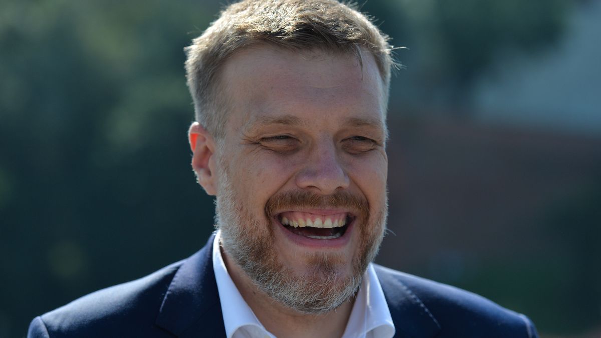 Adrian Zandberg, Polish left-wing politician, seen during Robert Biedron's presidential campaign in Krakow. 
On Friday, June 26, 2020, in Krakow, Lesser Poland Voivodeship, Poland. (Photo by Artur Widak/NurPhoto via Getty Images)
