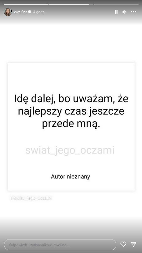 Ewel0na rozstała się z narzeczonym