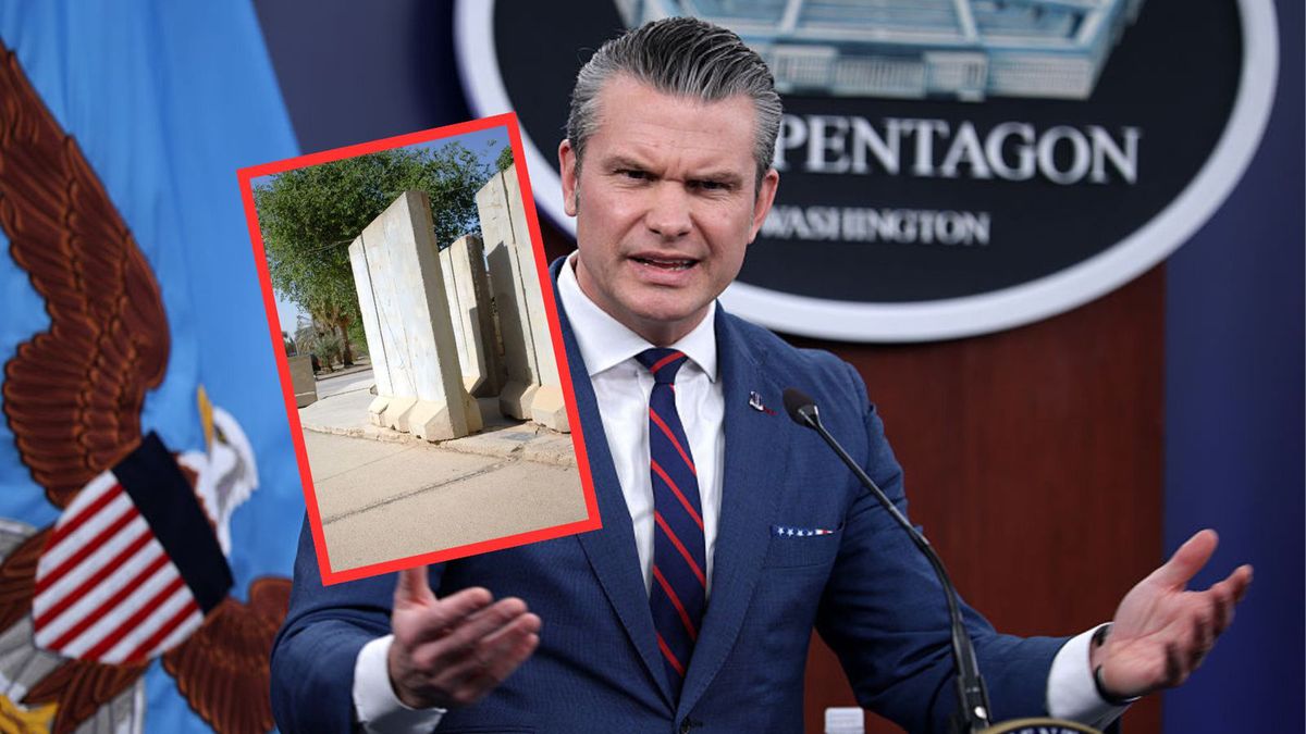 Zabezpieczenia Amerykanów. Zdjęcie poglądowe z Bagdadu