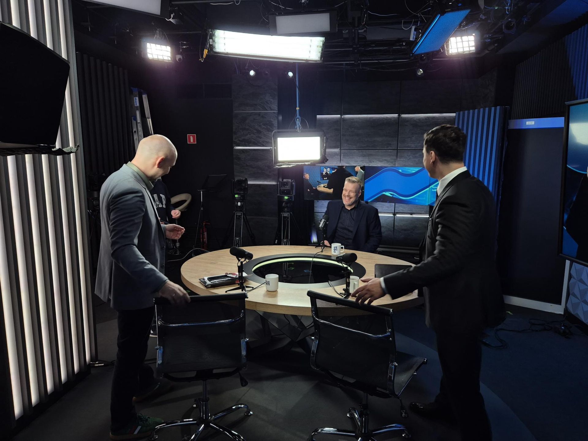 Tuż przed nagraniem "Politycznego WF-u z Gościem"