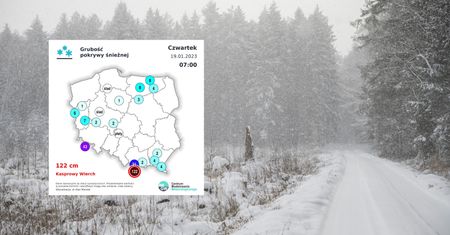 Aż 122 cm śniegu. Zima znów w natarciu!