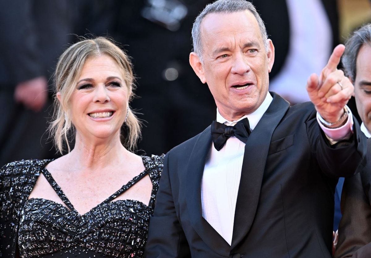 Tom Hanks z żoną Ritą na festiwalu w Cannes