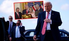 Trump porównany do Jezusa. Zebrani głośno klaskali