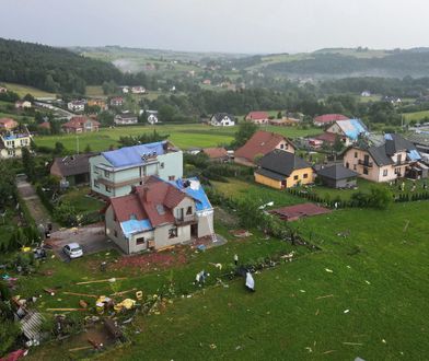 Librantowa. Obraz jak po wojnie. Trąba powietrzna spustoszyła wieś