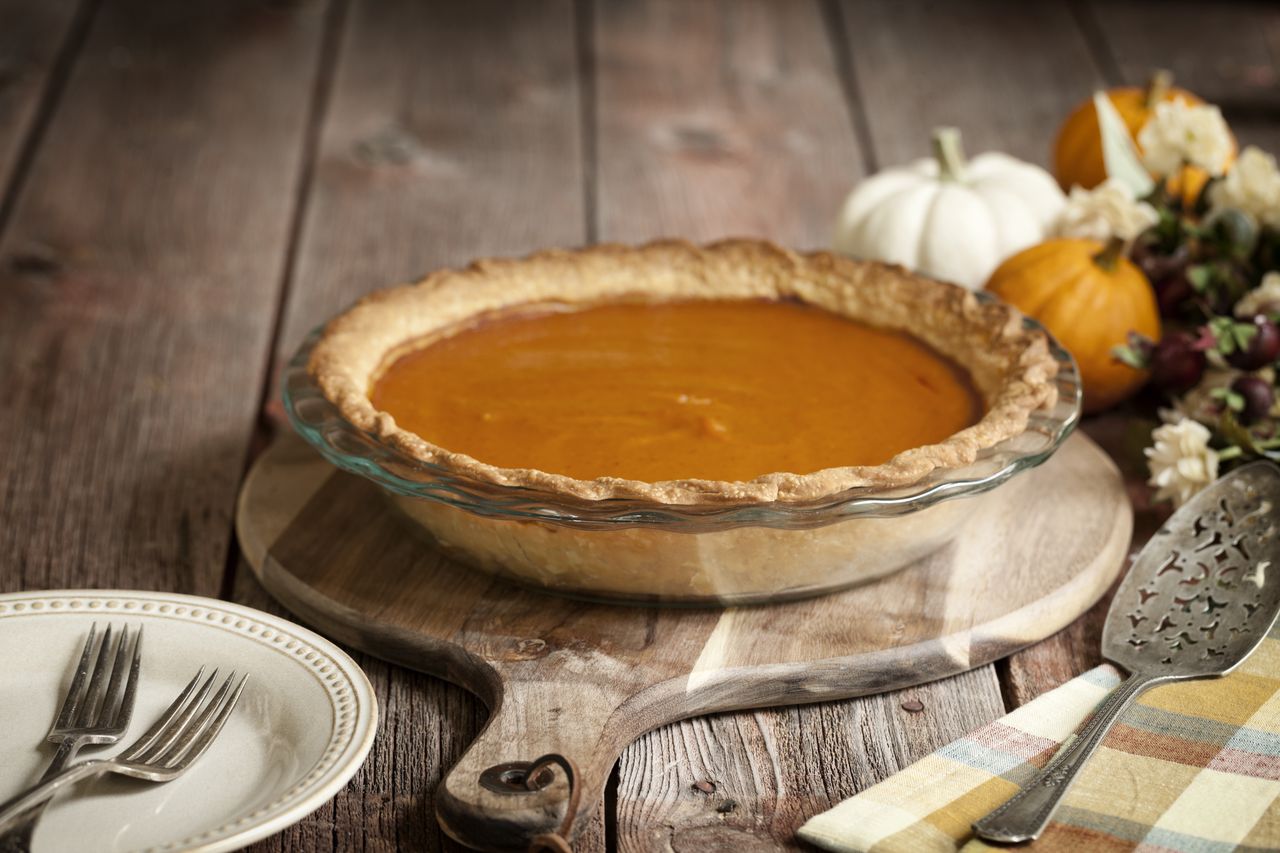 Holiday pumpkin pie