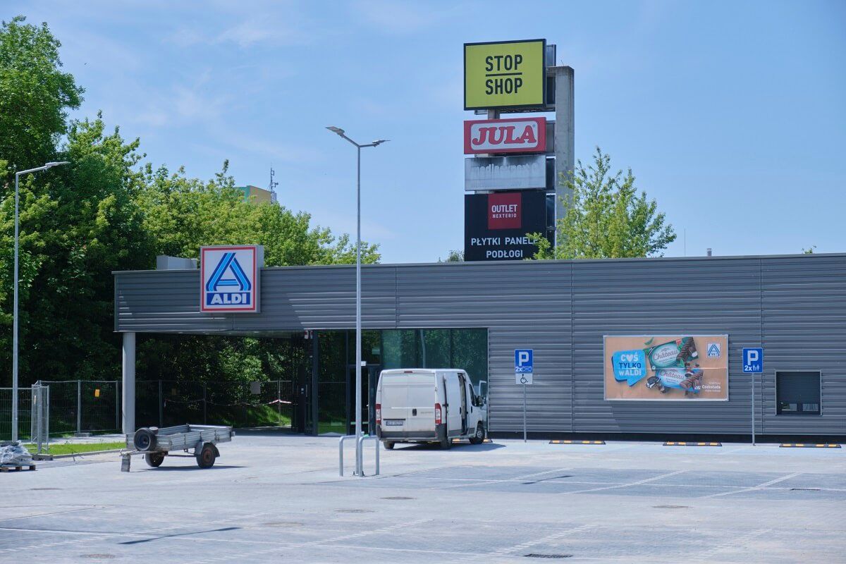 ALDI przy ul. Gospodarczej w Lublinie
