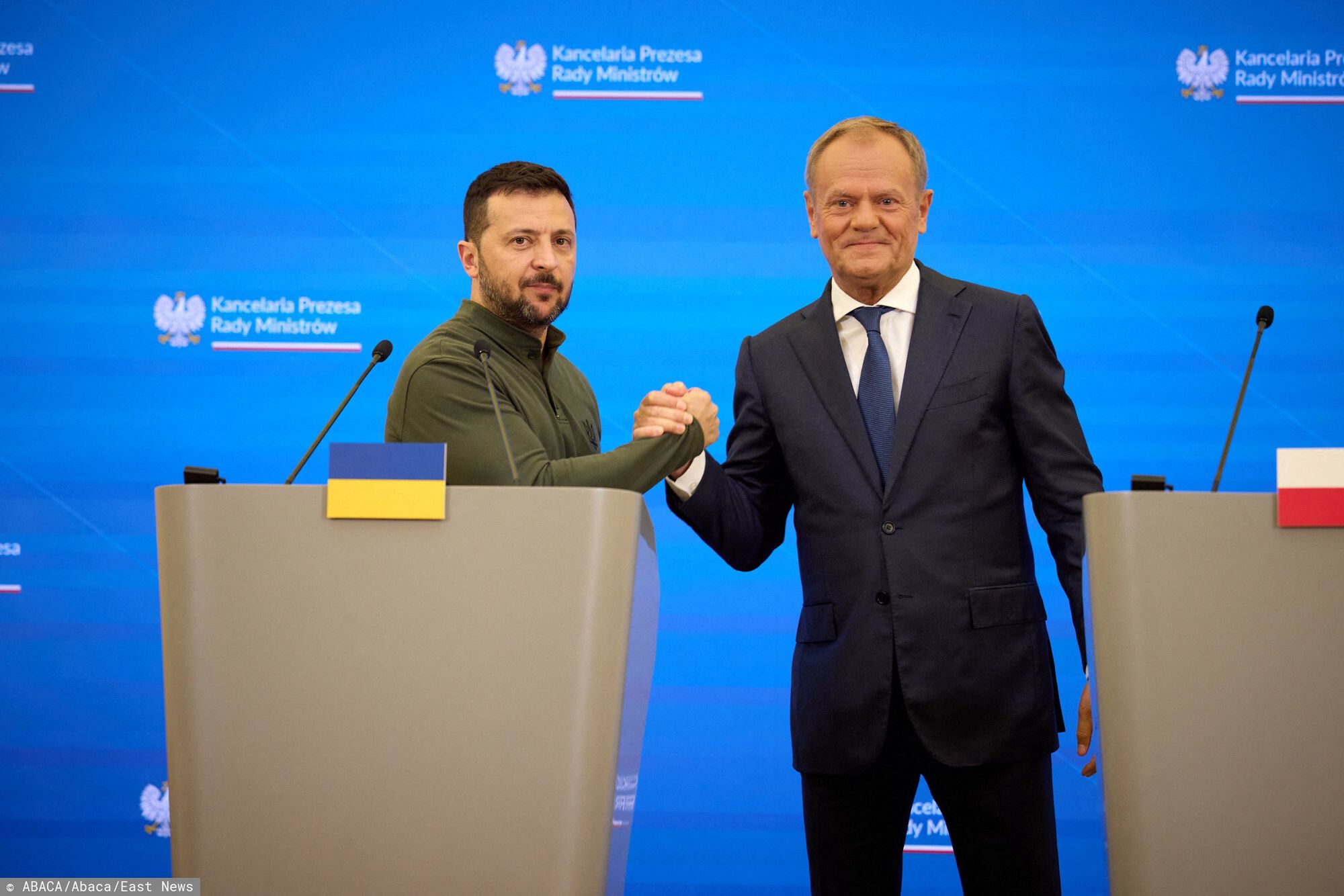 Premier Donald Tusk i Wołodymyr Zełenski