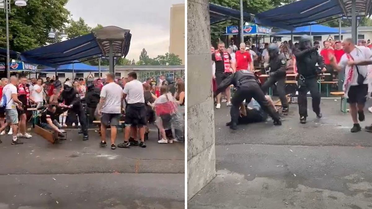 Twitter / Polak obezwładniony przez niemieckich policjantów