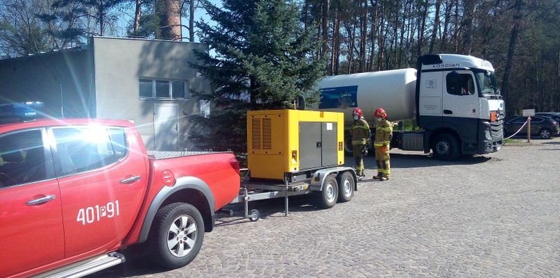 Akcja strażaków w chodzieskim Sanatorium