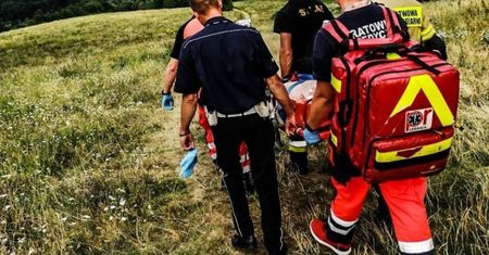 Jawor. Wypadek rowerzysty w Wąwozie Myśliborskim. Lądował helikopter
