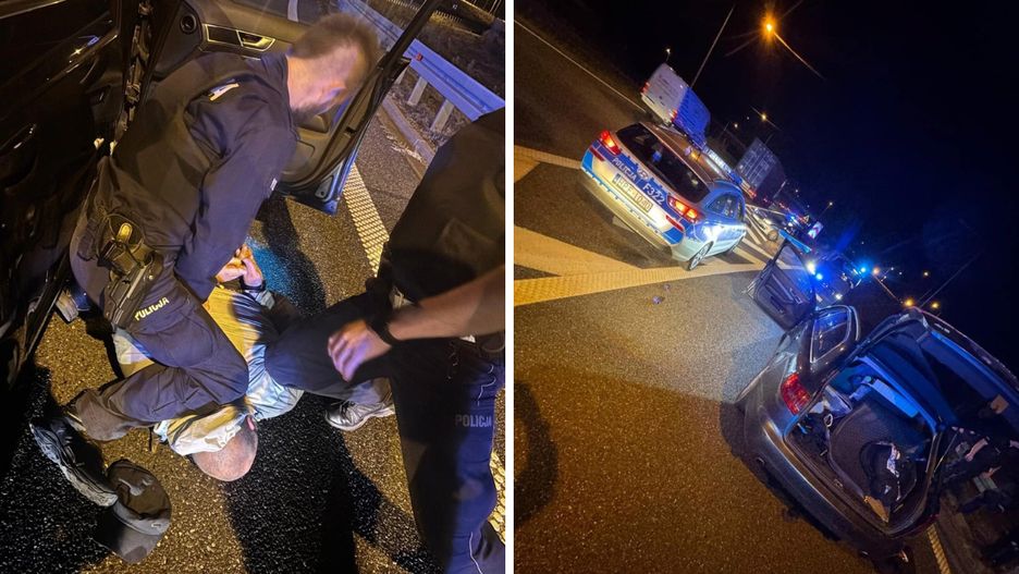 Akcja policji na A2