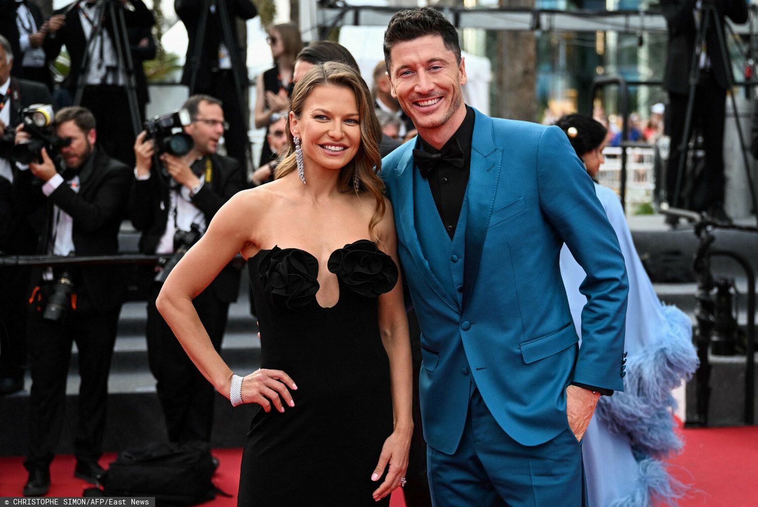 Anna i Robert Lewandowscy w Cannes