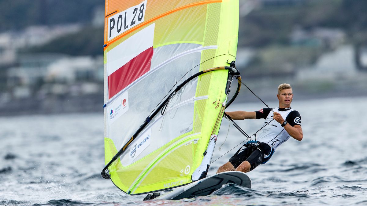 Radosław Furmański w olimpijskiej klasie RS:X